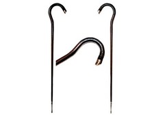Antique Victorian Era Stacked Leather Cane / Walking Stick