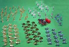 Rome vs Carthage Playset - 54mm unpainted plastic toy soldiers & accessories