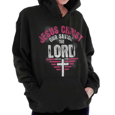 Jesus Christ Savior Lord Christian Religious Women Long Sleeve Hoodie Sweatshirt