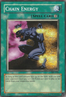 Yu-Gi-Oh! Chain Energy Card – Continuous Spell, Common Rarity, Unlimited Edition, From Spell Ruler Set