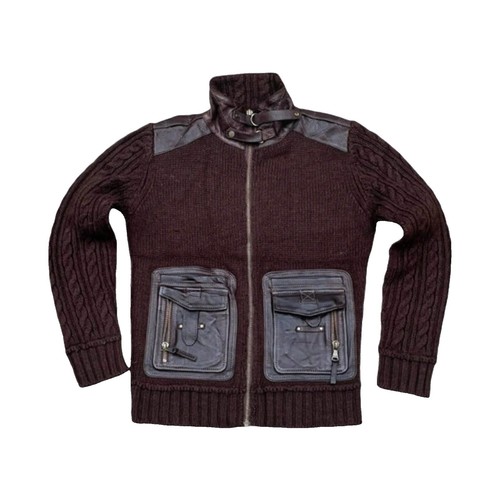 Dolce & Gabbana Knit Sweater (thick) 48 Wool NVY GXG24Z Used | eBay