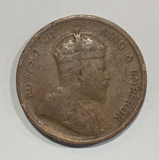 1907 Straits Settlements 1 Cent - Edward VII Coin