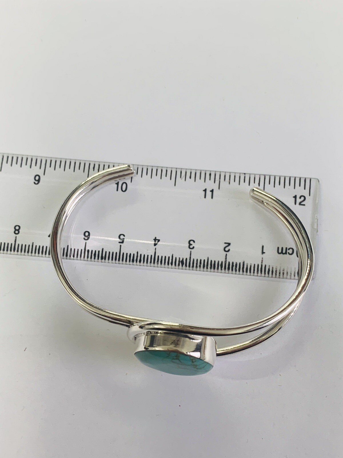 STUNNING SOLID SILVER DESIGNER STYLE LARGE SINGLE… - image 5