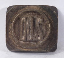 Two dollar - 2.00: Brass Leather Stamp: TJ Edwards Millers Falls