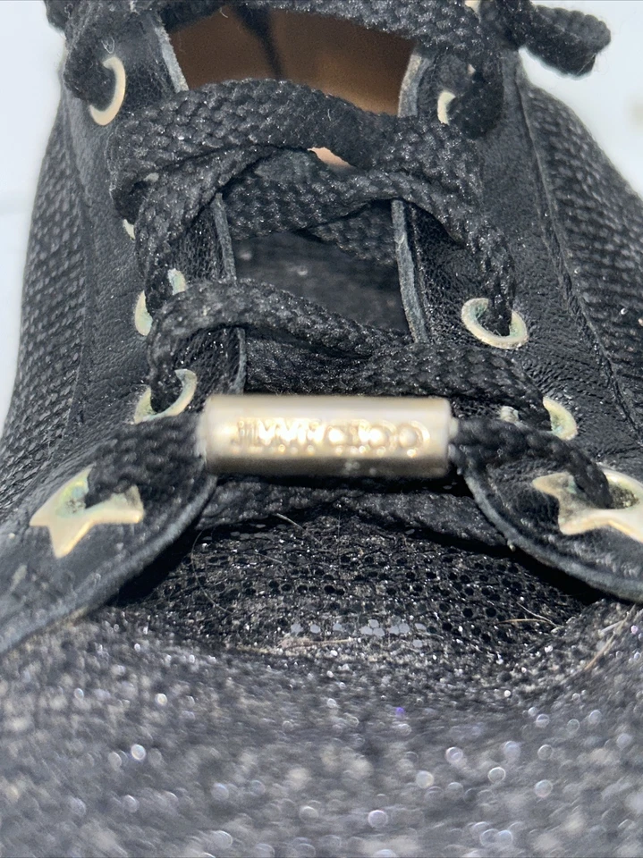 Jimmy Choo ,diamond leather Trainers ,black,women’s shoes, Size 9 1/2 M - Image 3 of 4