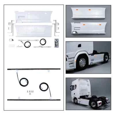LED 2-Achsen-modifizierte Seitenplatte Für 1/14 Tamiya RC-LKW-Auto Scania 770S - Bild 1 von 4