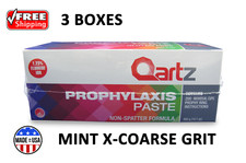 QARTZ PROPHY PASTE CUPS MINT X-COARSE 200/BOX DENTAL W/FLOURIDE - 3 BOXES