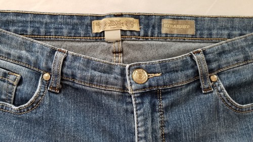 Pantalones de mezclilla rectos Nine West Vintage America Boho para mujer talla 16/33 ajuste 36x28 - Imagen 8 de 12