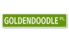 6129 Ss Goldendoodle 4" x 18" Novelty Street Sign Aluminum
