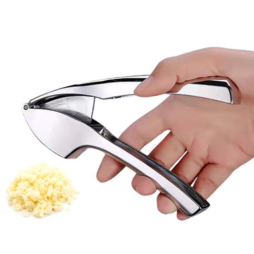 Garlic Press Metal Heavy Duty Garlic Crusher Kitchen Garlic Press Crusher - Picture 2 of 12