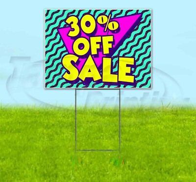 30% OFF SALE 18x24 Yard Sign Corrugated Plastic Bandit Lawn Business USA