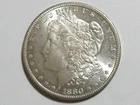 BU Uncirculated 1880-S Morgan Silver Dollar - #9731-3