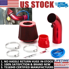 3" Car Cold Air Intake Filter Induction Kit Pipe Aluminum Power Flow Hose System
