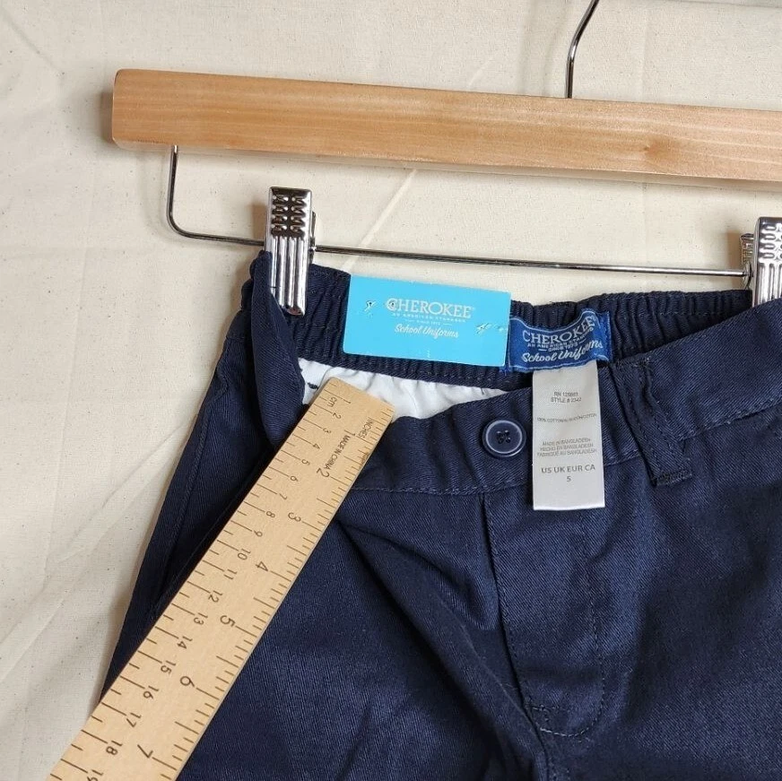 New Cherokee "School Uniform" Boys Shorts size 5 Blue - Image 4 of 4