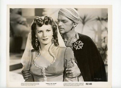 Vintage 8x10 Douglas Fairbanks, Jr. in Sinbad the Sailor 1947 w Maureen O'Hara
