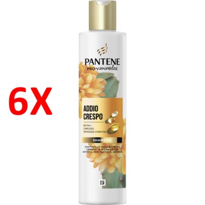 6 X Pantene Shampoo Miracles Goodbye Frizz 250 Ml