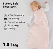 BubblePanda Sleeping Sack Bag 1.0 TOG for Babies. Size XL Blush