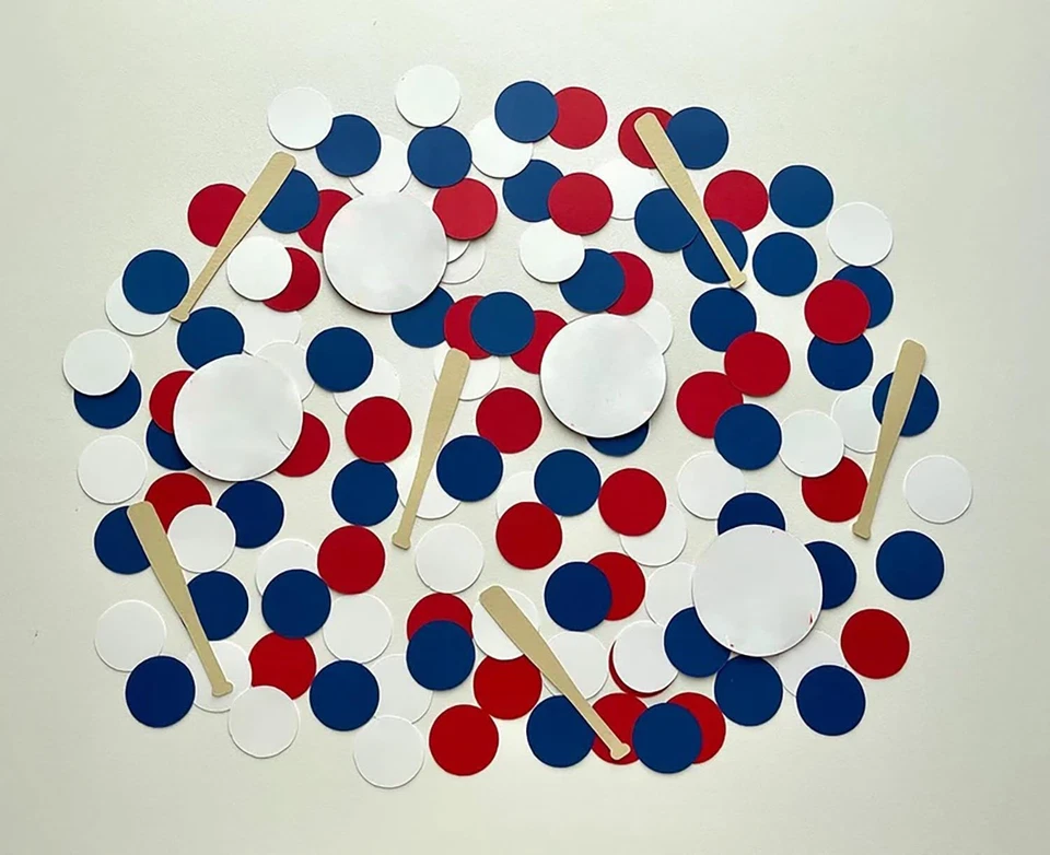 100 PIEZAS Confeti Novato del Año - Decoración Fiesta de Béisbol - Béisbol Primero Foto 3 de 3