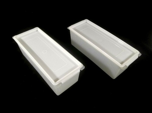 Vintage Tupperware White 2 lb Cheese Saver Tray and Sheer Cover #518 #519 - Picture 10 of 12