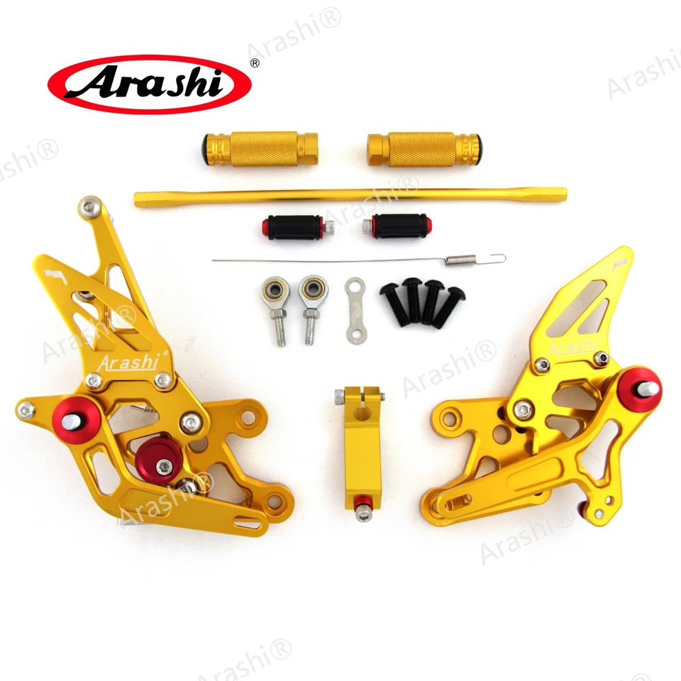 Conjuntos traseros de carreras reposapiés pedales para Yamaha FZ1 2006-2016 FZ8 2010-2013 Foto 2 de 4