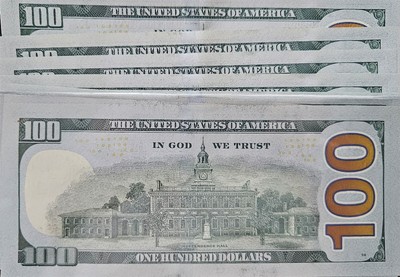 100 Dollar Schein (Hundert Dollar Schein) - Leicht Zirkuliert - Serie 2013