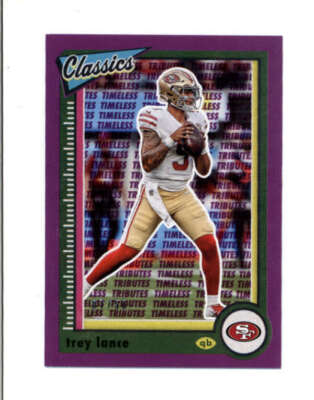 TREY LANCE 2022 PANINI CLASSICS #87 TIMELESS TRIBUTES PURPLE #07/50 BD2809