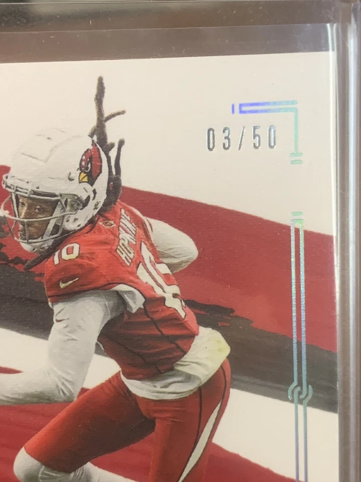 2021 Panini Impeccable Silver DeAndre Hopkins /50 Cardinals #2 Sp - Image 3 of 3