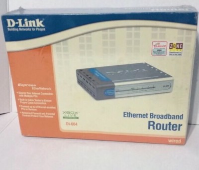  D-LINK ETHERNET BROADBAND ROUTER DI-604 XBOX LIVE COMPATIBLE 
