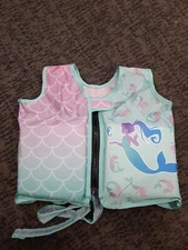 SwimWays Mermaid Swim Vest, Ages 2-4   E5A