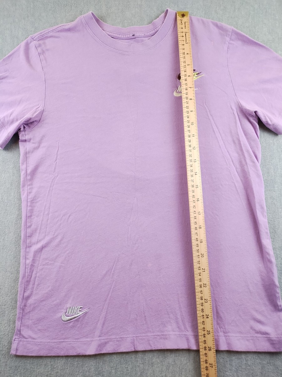 Nike The Nike Tee Shirt Mens Sm Purple Multiple Embroidered Nike The Nike Tee Shirt Mens Sm Purple Multiple Embroidered