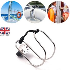 Marine Boat Life Buoy Ring Stainless Steel Holder Horseshoe Bracket w/ Mount New