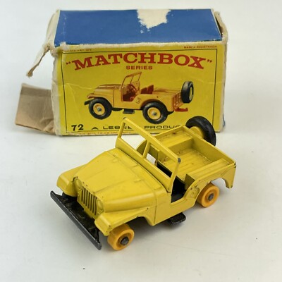 Vintage Boxed Matchbox Series Moko Lesney No. 72 Standard Jeep