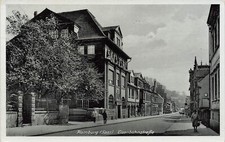 Veduta della strada ferroviaria Homburg Saarland cartolina AK 1910