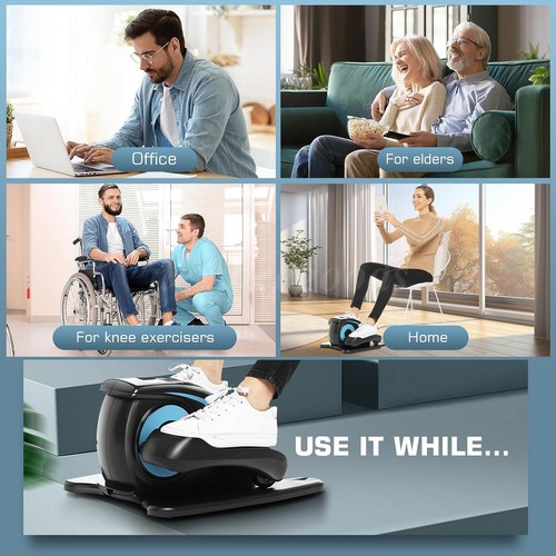2025 Upgraded Under Desk Elliptical Ellipse Leg Exerciser Seated Remote Control - Picture 16 of 51