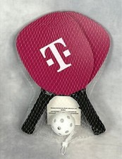 T-Mobile Pickle Ball Set - Two 2 Paddles and Ball Promotional Item