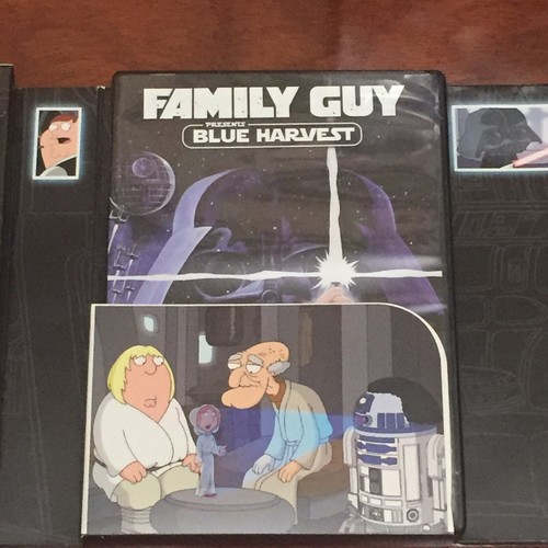 Family Guy Blue Harvest DVD Promo Box Set XL T-shirt Cards 3-D Glasses Wrapped - Picture 4 of 12
