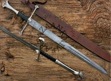 Hand Forged Damascus Steel The Lord of The Ring Sword ,Best Gift for him