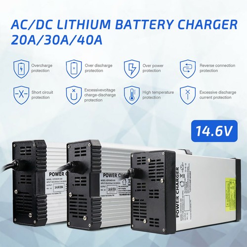 Lithium Battery Charger Lithium Iron For LiFePO4 Battery 12V 30A/40A AC/DC 14.6V - Picture 9 of 12
