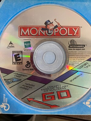 Monopoly PC CD-ROM Windows Game General Mills AOL Promotion 2003