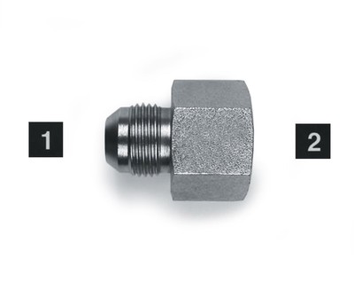 Adattatore Idraulico SAE Da JIC Maschio A JIC Femmina Riduttore - Foto 2