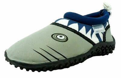 Fresko Kids Unisex Shark Slip On Water Childrens Shoes Navy Size