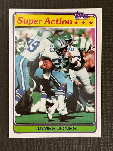 James Jones Super Action 1981 Topps Football Card #327 Dallas Cowboys