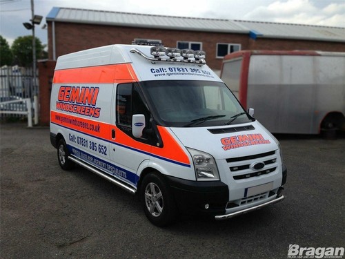 Roof Bar + LEDs For Mercedes Sprinter 2018+ Stainless Steel Spot Light Bar Van - Picture 1 of 8