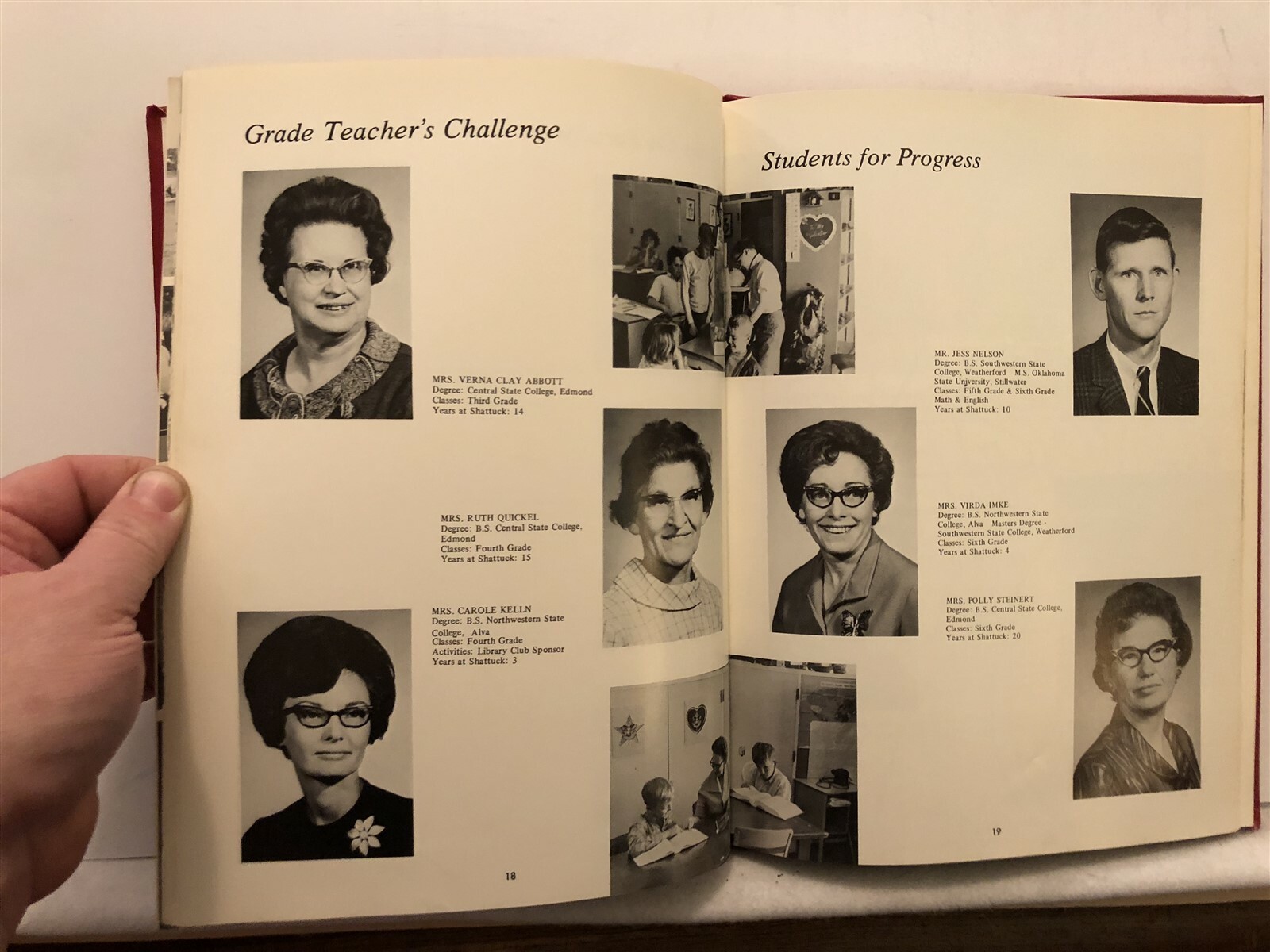 1970 Shattuck Schools High Elementary Middle Annual Yearbook Oklahoma