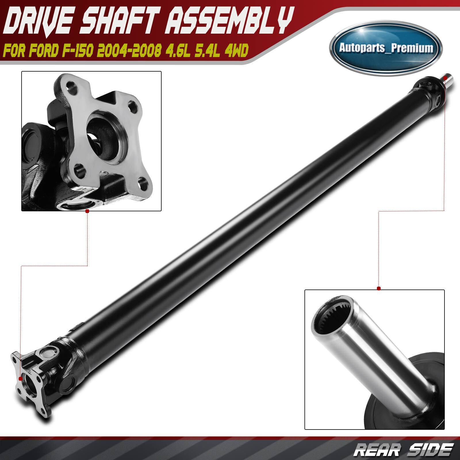 Rear Driveshaft Prop Shaft Assembly for Ford F150 20042008 V8 4.6L 5