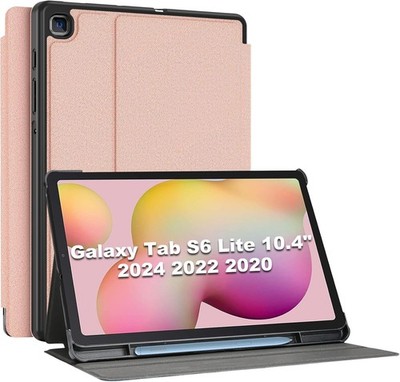 Case for Galaxy Tab S6 Lite 10.4  with S Pen Holder, Slim Stand Folio Cover