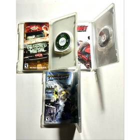 PlayStation Portable PSP Racing Video Game Bundle 🔥 Burnout Twisted Metal