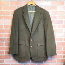 Vintage Hunt Valley Mens Camel Hair Blazer 42R Brown 2-Button Front Made In USA