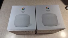 Google Nest Wifi Router Mesh System model H2D - 2 PACK - Snow