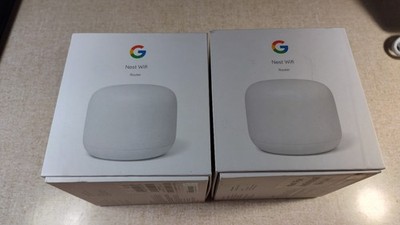 Google Nest Wifi Router Mesh System (model H2D) - 2 PACK - Snow